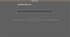 Desktop Screenshot of goodforutah.com